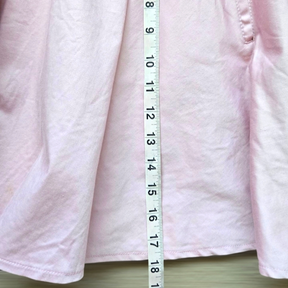 Extyn Pink Mini A-line Cotton Pleated Skirt Size 42 Euro - Picture 3 of 8